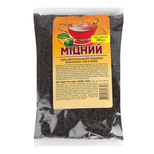 Чай чорний Три слона Міцний листов. 100г