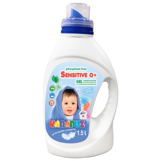 Гель д/пр.дит.біл. Карапуз Sensitive1,5л