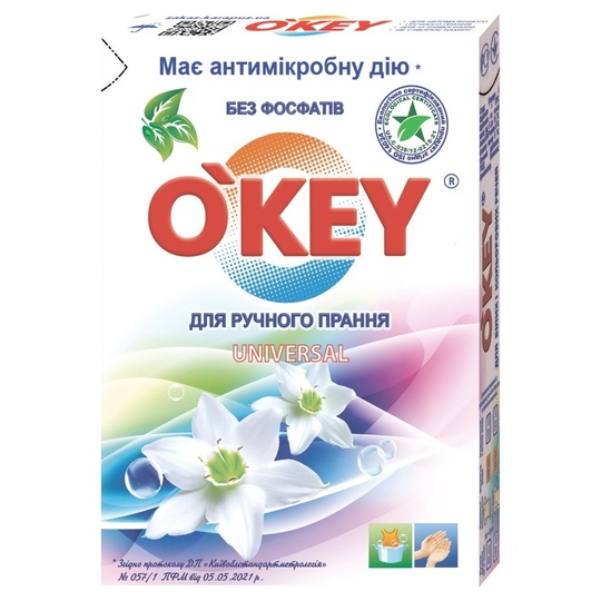 Порошок д/пран.руч. O`Key Universal 400г