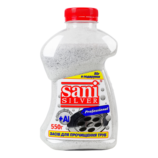 Засіб для прочищ. труб Sani Silver 550г