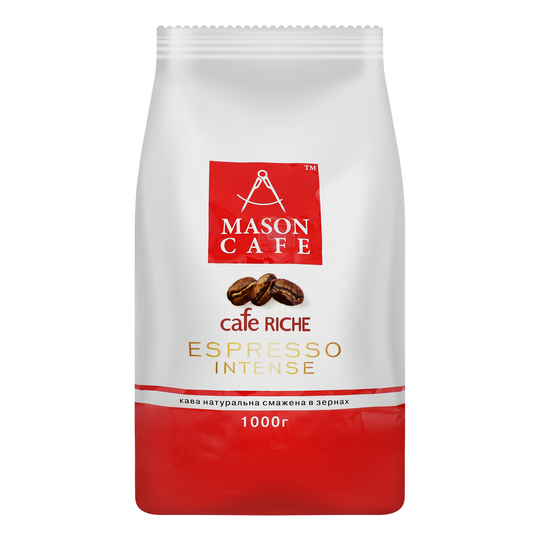 Кава в зернах Espresso Intense Mason 1кг