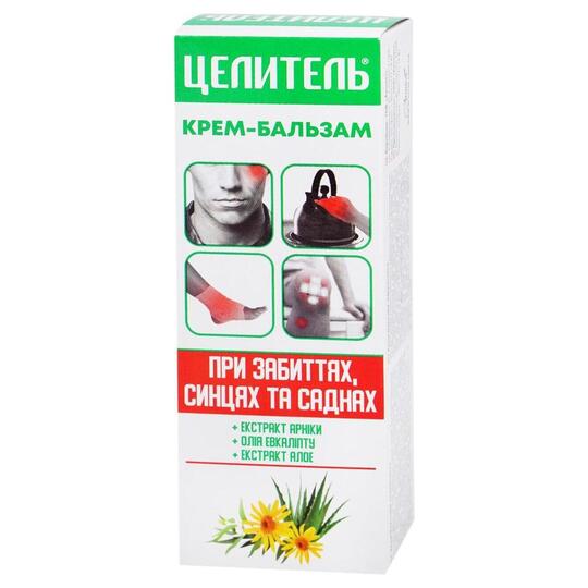 Крем-бальзам при забиттях Целитель 70г