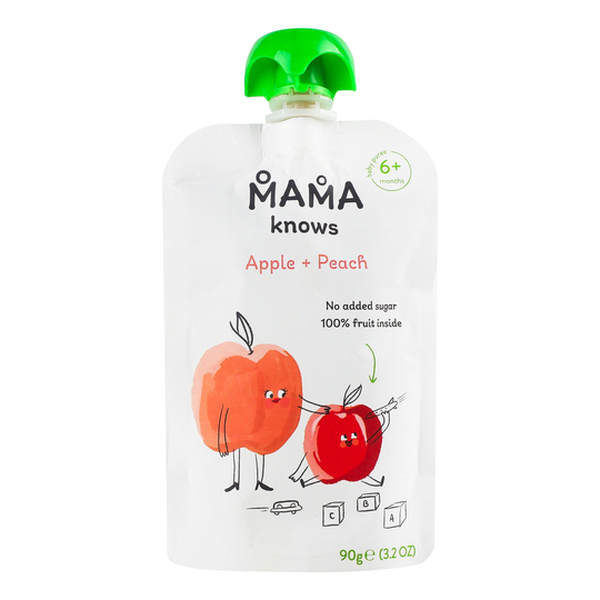 Пюре ябл-перс.б/цукру Mama knows 90г