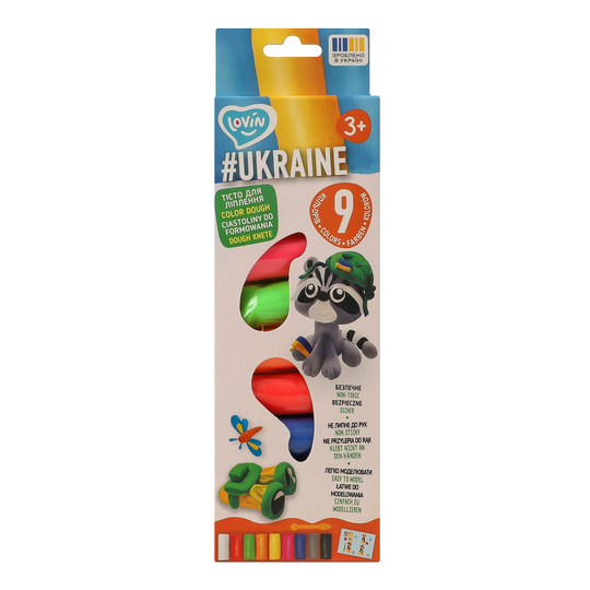 Набір д/ліпки тіст.Ukraine Lovin 9кол.
