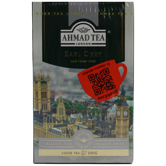 Чай чорн.лист. Ahmad Граф Грей 100г