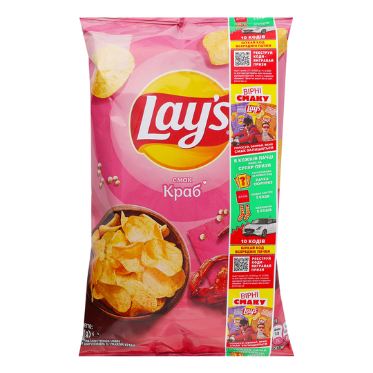 Чипси картопляні краб Lay's 60г
