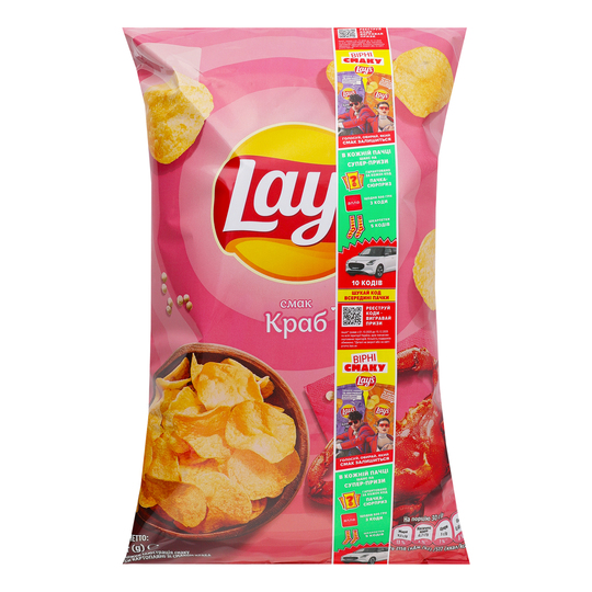Чипси картопляні краб Lay's 120г