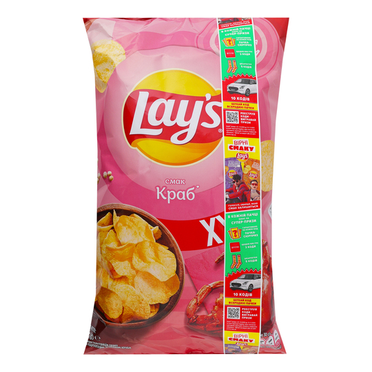 Чипси картопляні краб Lay's 170г
