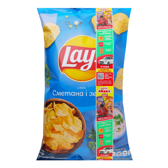 Чипси картоп.сметана зелень Lay's 120г