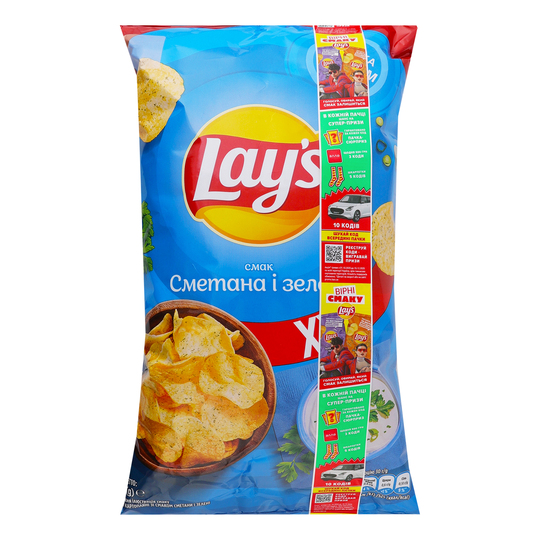 Чипси картоп.сметана зелень Lay's 170г