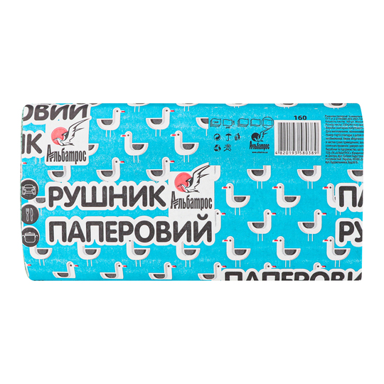 Рушник мак.V-ск. 1ш.зел. Альбатрос 160л.