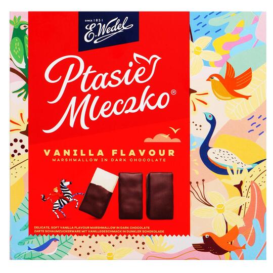 Цукерки пташ.мол.ван.смак Wedel 340г