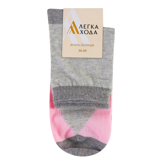 Шкарпетки жін.ЛХ, 5320 р.25,сріб.рож.