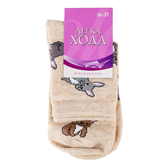 Шкарпетки жін.ЛХ, 5422 р.23,беж меланж