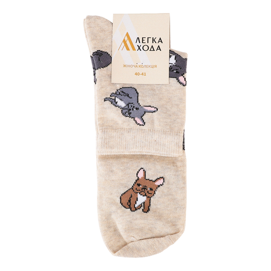 Шкарпетки жін.ЛХ, 5422 р.27,беж меланж