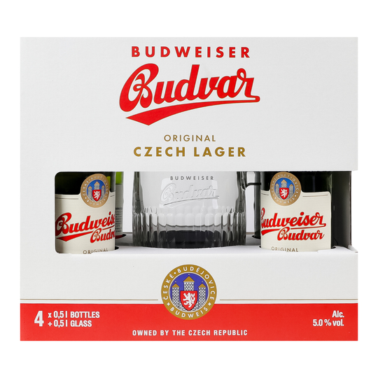 Набір пиво св.Budweiser 5% 4*0,5л с/пл