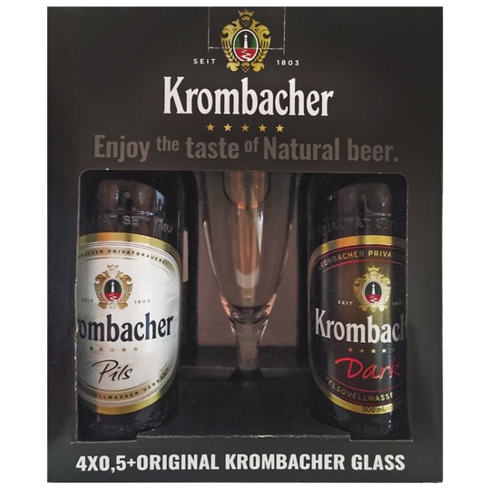 Набір пиво Krombacher 4,8% 4*0,5л с/пл