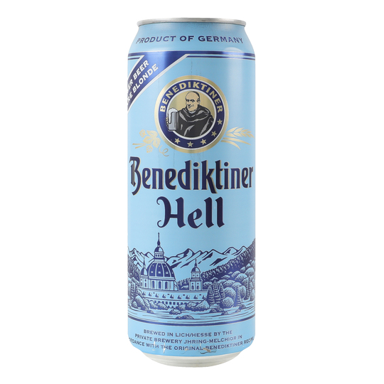 Пиво св.Benediktiner Hell 5% 0,5л з/б