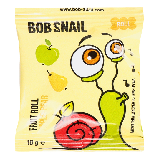Цукерки ябл.груш. Равлик Боб 10г
