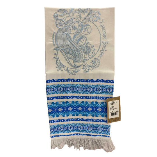 Рушник Великодній блакитний 70*30см