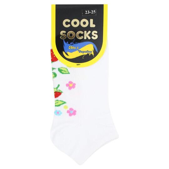 Шкарпетки жін.Cool Socks,білі р.23-25