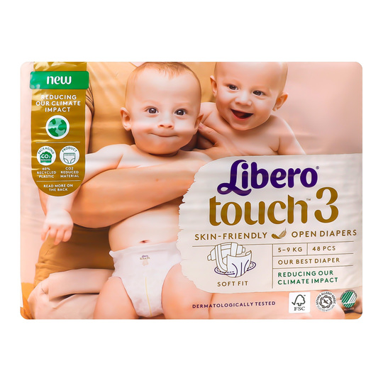 Підгузки дитячі Libero Touch 3 48шт