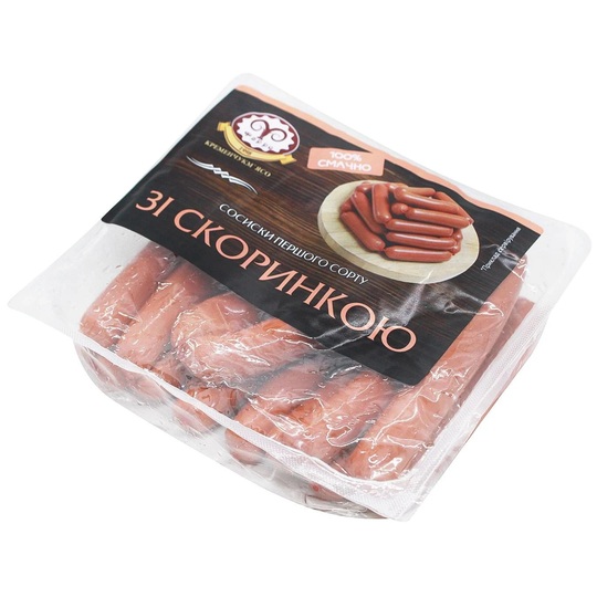 Сосиски Зі скоринкою 1с Фарро г/у ваг