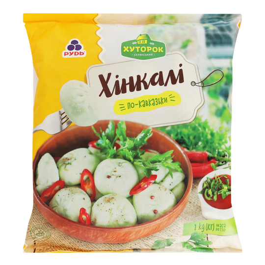 Хінкалі По-кавказьки Хуторок 1кг
