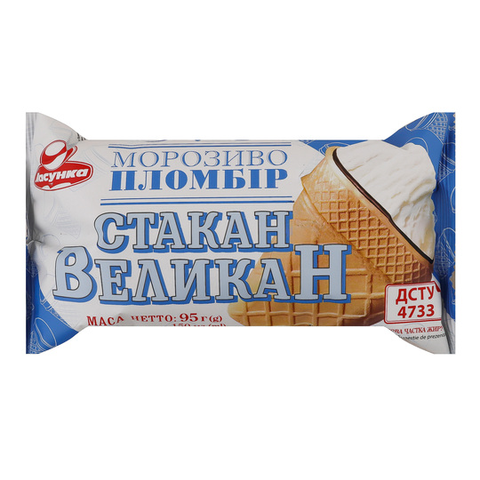 Морозиво пломбір Велетень ваф.ст.95г