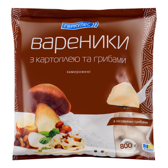 Вареники з картопля-гриби Геркулес 800г