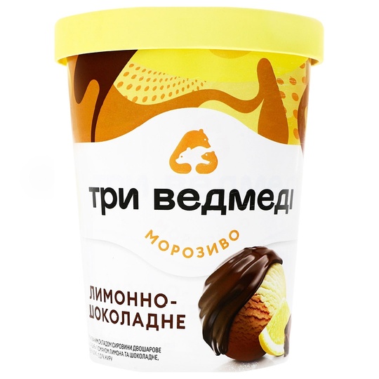 Морозиво Лимонно-шоколадне ТВ стак.500г