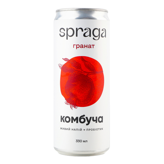 Напій с/г SPRAGA комбуча гран. 0,33л з/б