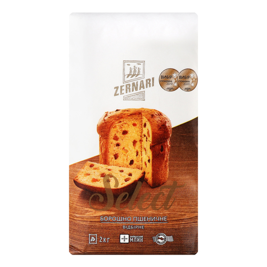 Борошно пшеничне select Zernari 2кг
