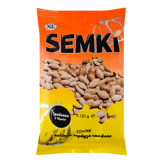 Насіння гарбуза самаж.сол.Semki 120г