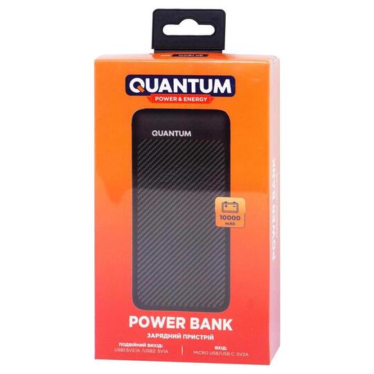 УМБ Power bank Quantum чорний 10000мАгод