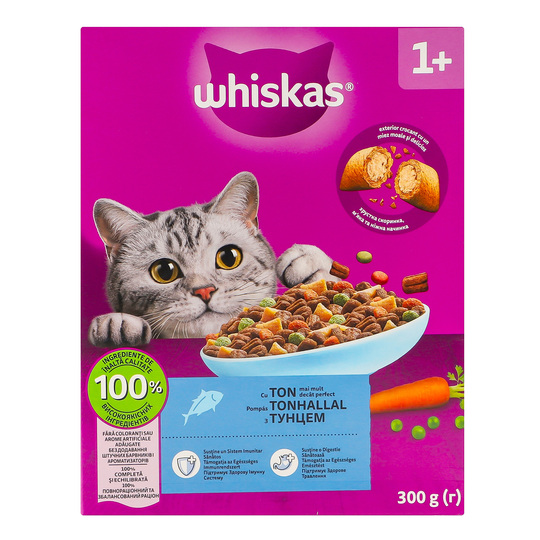 Корм д/кот. сухий Whiskas з тунцем 300г