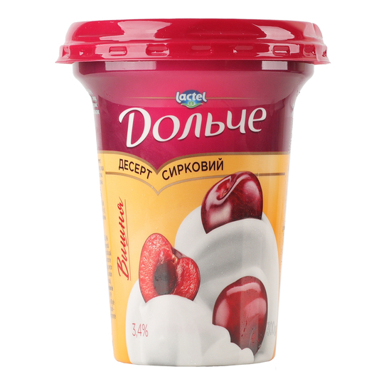 Десерт 3,4% Дольче вишня стакан 300г