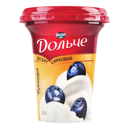 Десерт 3,4% Дольче чорниця стакан 300г
