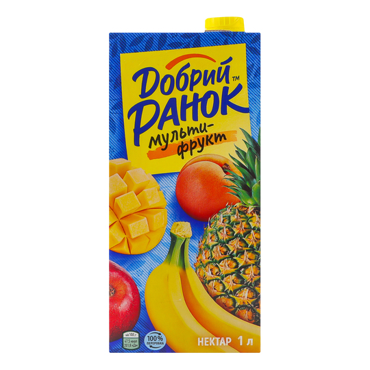 Нектар Добрий Ранок мультифрукт 1л т/п
