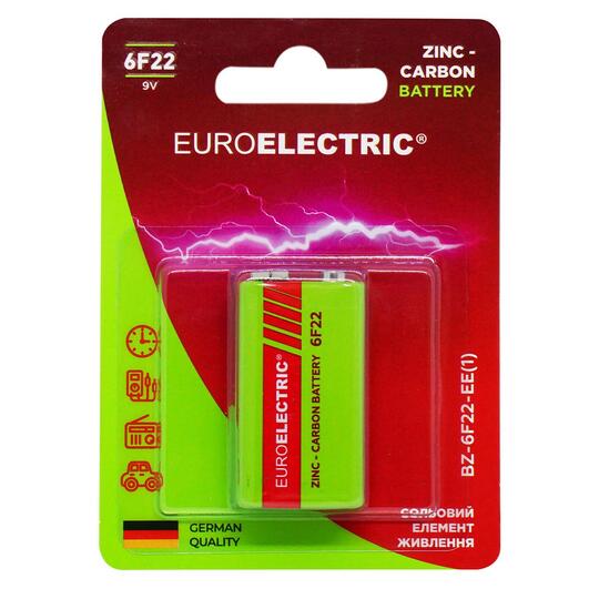 Батарейка сольова Euroelectric 9V 1шт