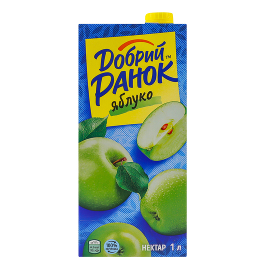 Нектар Добрий Ранок яблуко 1л т/п