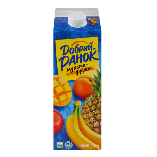 Нектар Добрий Ранок мультифрукт 1,9л т/п