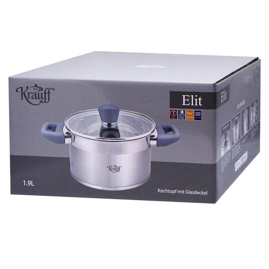 Кастрюля нерж.ст.(руч.бакел.)Krauff 1,9л