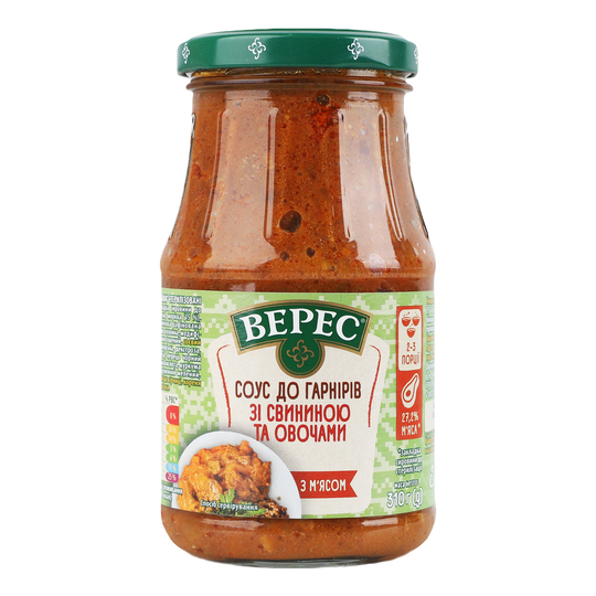 Соус зі свининою та овоч.Верес с/б 310г