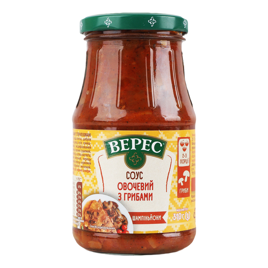 Соус овочевий з грибами Верес с/б 310г