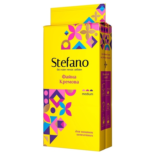 Кава мел.Файна кремова Stefano 230г