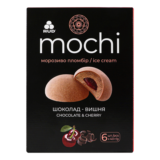Морозиво Mochi Шоколад-вишня Рудь 240г