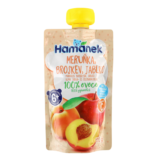Пюре ябл.перс.абрикос Hamanek 100г