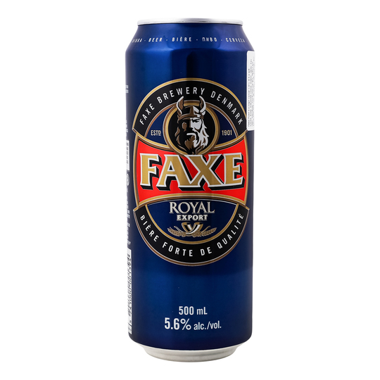Пиво світле Faxe Royal 5,6% 0,5л з/б