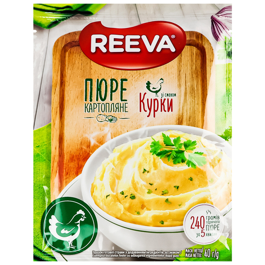 Пюре картопляне курка Reeva 40г